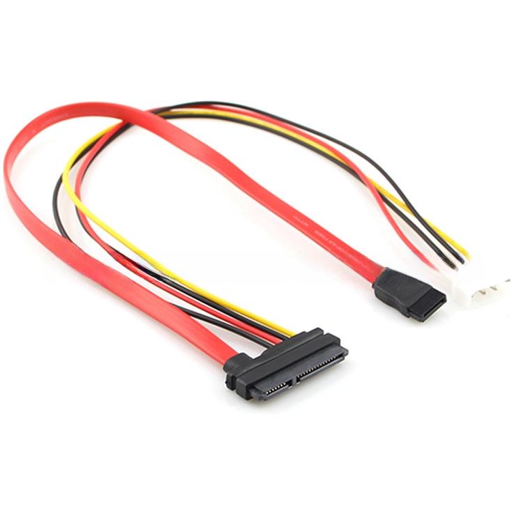 SATA 22P To 7P 15P Hard Drive & Optical Drive Data and Power Cable