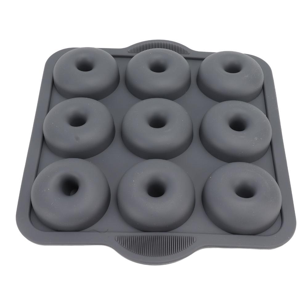 9-Cavity Design Donut Baking Mold Non-Stick Surface Baking Tray Silicone Donut Pan  Oven Baking