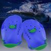 Kids Swim Fins 1 Pair Beginner Hand Paddles Swimming with Strap Ergonomic Shape Ultralight Training Children Diving Aid Tool