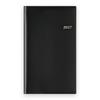 Planner Takahashi Shoten New Diary Alpha 2027 Weekly Left Monthly Horizontal Leather-Look Pen Holder - Black