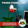 Paladone Piranha-Pflanze Pfotenlampe (BDP) | LED-Licht und flexibler Kopf | Offiziell lizenziert Super Mario | 33 cm hoch, USB-betrieben, Rot und Grün