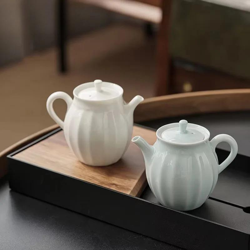 160ml Boutique Graisse de Mouton Porcelaine Blanche Jade Pot d'Érudit Xi Shi Ensemble de Thé Kungfu Ménager Fait Main Ustensiles de Service Cérémonie du Thé Cadeau
