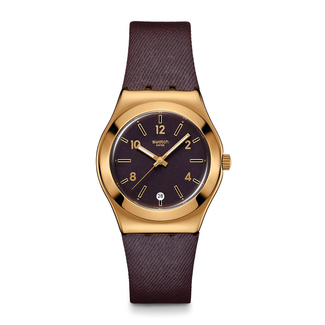 Наручные часы Swatch IRONY MEDIUM HEART OF BURGUNDY YLG413 Фиолетовые Женские фиолетовый