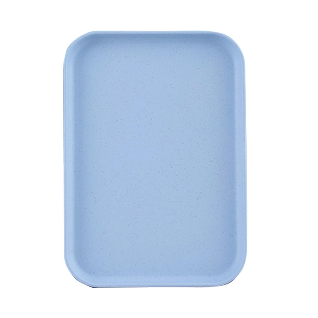 Kuchyňský servírovací tác Pšeničná sláma Obdélníkový Severský styl Cupcake Ovoce Svačina Čajový tác pro Domov