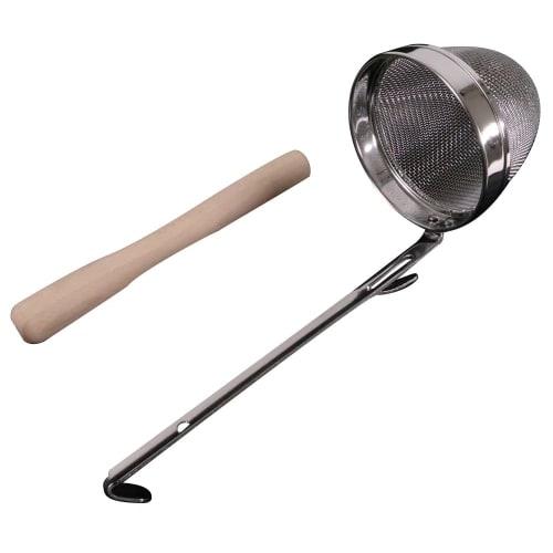 

Kanda Kan Miso Strainer, Stainless Steel, Made in Japan, Tsubame-Sanjo, with Handle, 042055