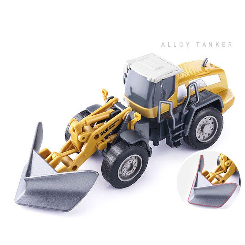 Classic Simulation Alloy Engineering Car Model Toy Set For Kids With Excavator