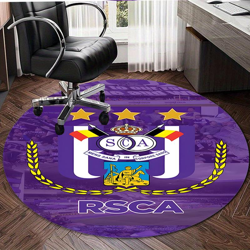 1pc Football Team (54) Design Printed Area Round Carpet for Bedroom Living Room Home Decor Rugs Mat Non Slip Mat Rug for Bedside