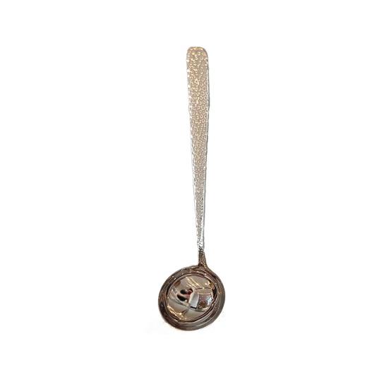 

Stainless Steel Soup Ladle Skimmer Hammered Thickened Deep Serving Spoon for Hot Pot Porridge Noodles Dishwasher Safe Essential Kitchen Utensil C