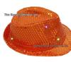 Children's LED Sequin Jazz Fedora - Glowing Performance Hat