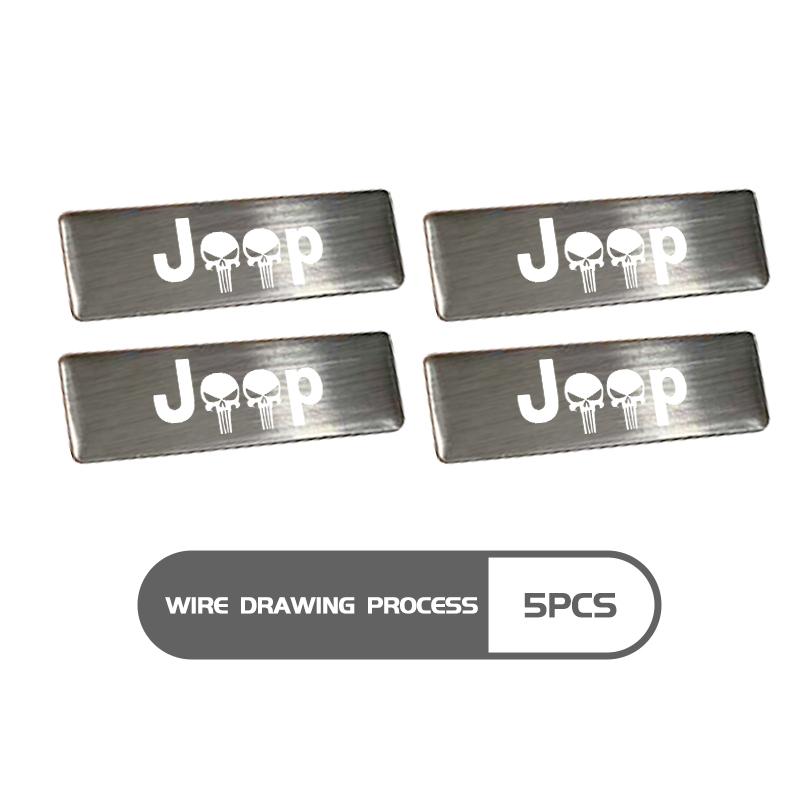 Car Trunk Body Sticker Aluminum Alloy Emblem Auto Stickers For Jeep Compass Renegade Cherokee Wrangler JK Patriot Liberty ALZ1