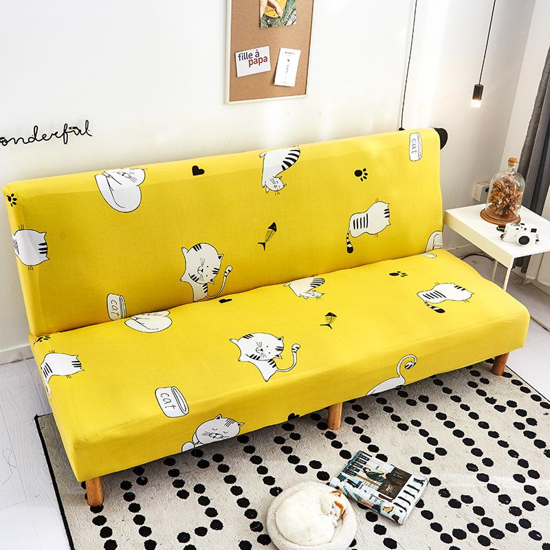 Handrails-free Elastic Sofa Cover All-inclusive Folding Sofa Bed Cover Full Cover Elastic Sofa Cover