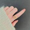 Women's Adjustable Sunflower Ring Rotating Mori Style Simple High-end Sense Personalized Finger Jewelry