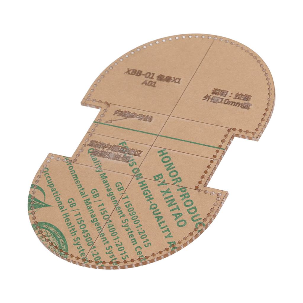 Acryl Geldbörsen Schablone DIY Präzises Schneiden Klare Acryl Vorlage zur Herstellung von Münzbörsen Leder Geldbörsen Vorlage