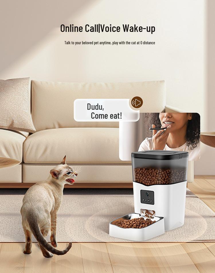 Automatic Cat Feeder: Smart Timed Food Dispenser Bowl