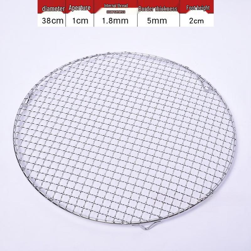 Kashicong Stainless Steel Round Grill Net with Legs