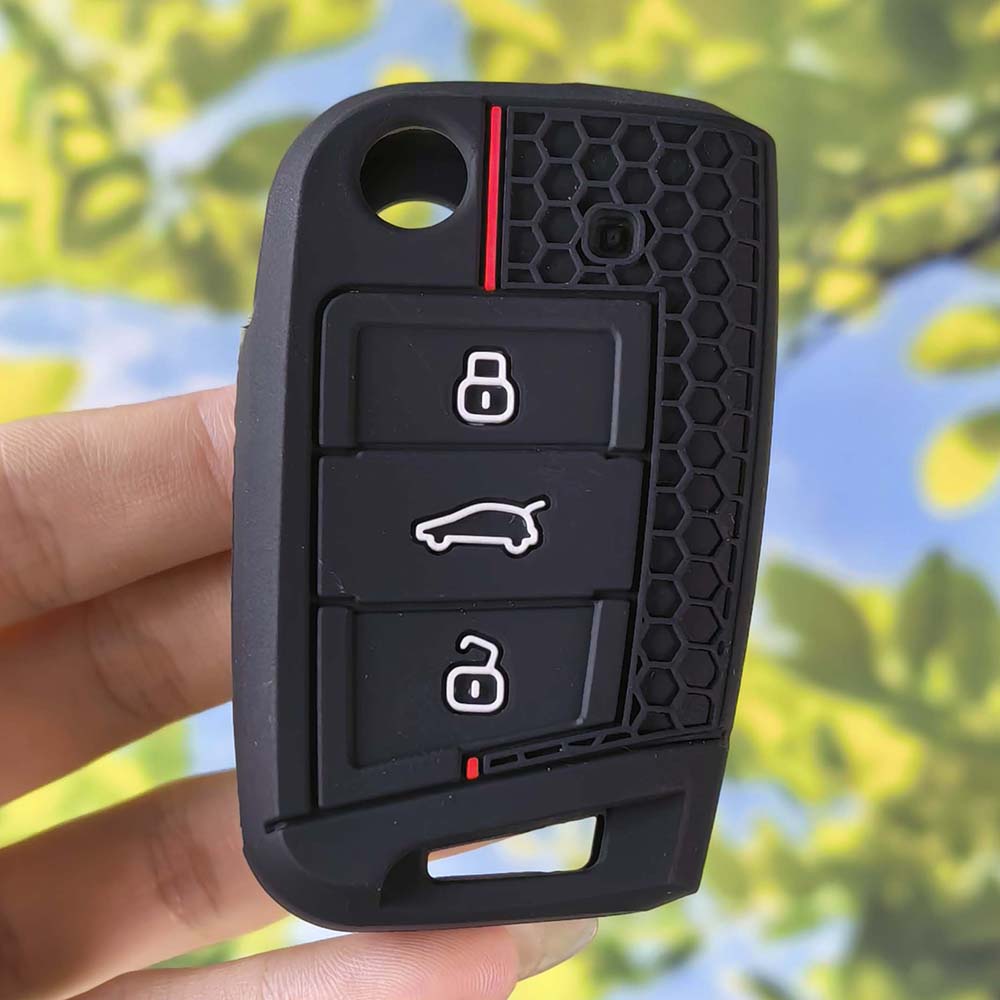 Key Fob Cover for Volkswagen Golf Tiguan Passat Octavia A7 MK7 MK2 B8 Anti-Scratch Guard Shockproof Protection Soft Grip Texture Dust Resistant Cover