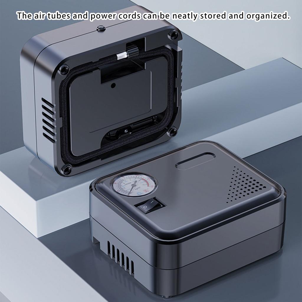 Tire Inflator Portable Air Compressor Air Pumps with 300cm Cord Flashlight Pressure Gauge Universal Tire Inflator