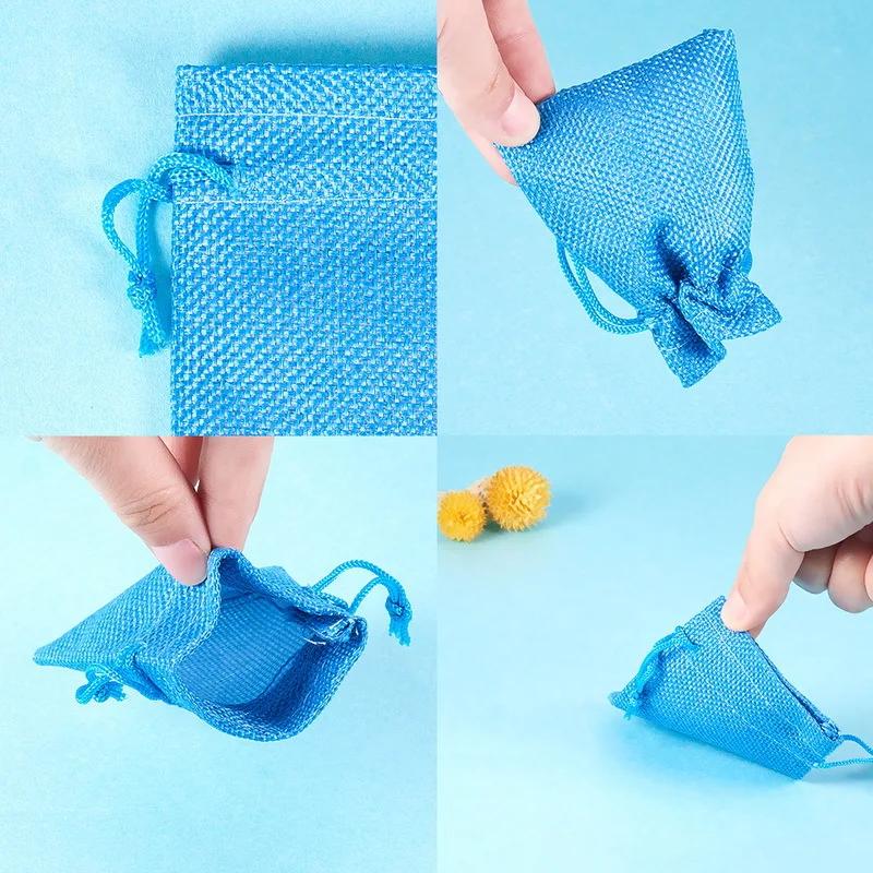 15colors Gift Bags Jewelry Candy Bag Wedding Favors Bags canvas Gift Pouches Gauze Christmas Gifts Bags