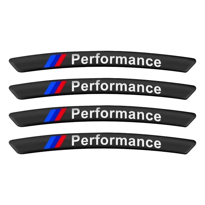 4Pcs Car Wheel Badge Sticker Emblem Decoration For BMW 320Li 325Li 330Li 325i E60 E64 E70 E83 E85 E87 E90 E92 E71 F10 F30 F20