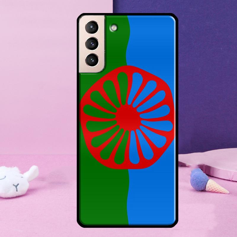 

Gypsy Romani Roma Flag Phone Case For Samsung Galaxy S25 S24 Ultra S9 S10 S20 S21 S22 Plus S23 FE S24 FE Cover For Galaxy S9