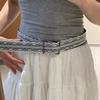 Flower Lace Waist Belt Pu Leather Dress Jeans Belt Vintage Women's Belt  Ladies