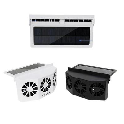 Car Exhaust Fan USB Rechargeable/Solar Circulation Cooling and Heat Dissipation 3 Head Ventilation Fan