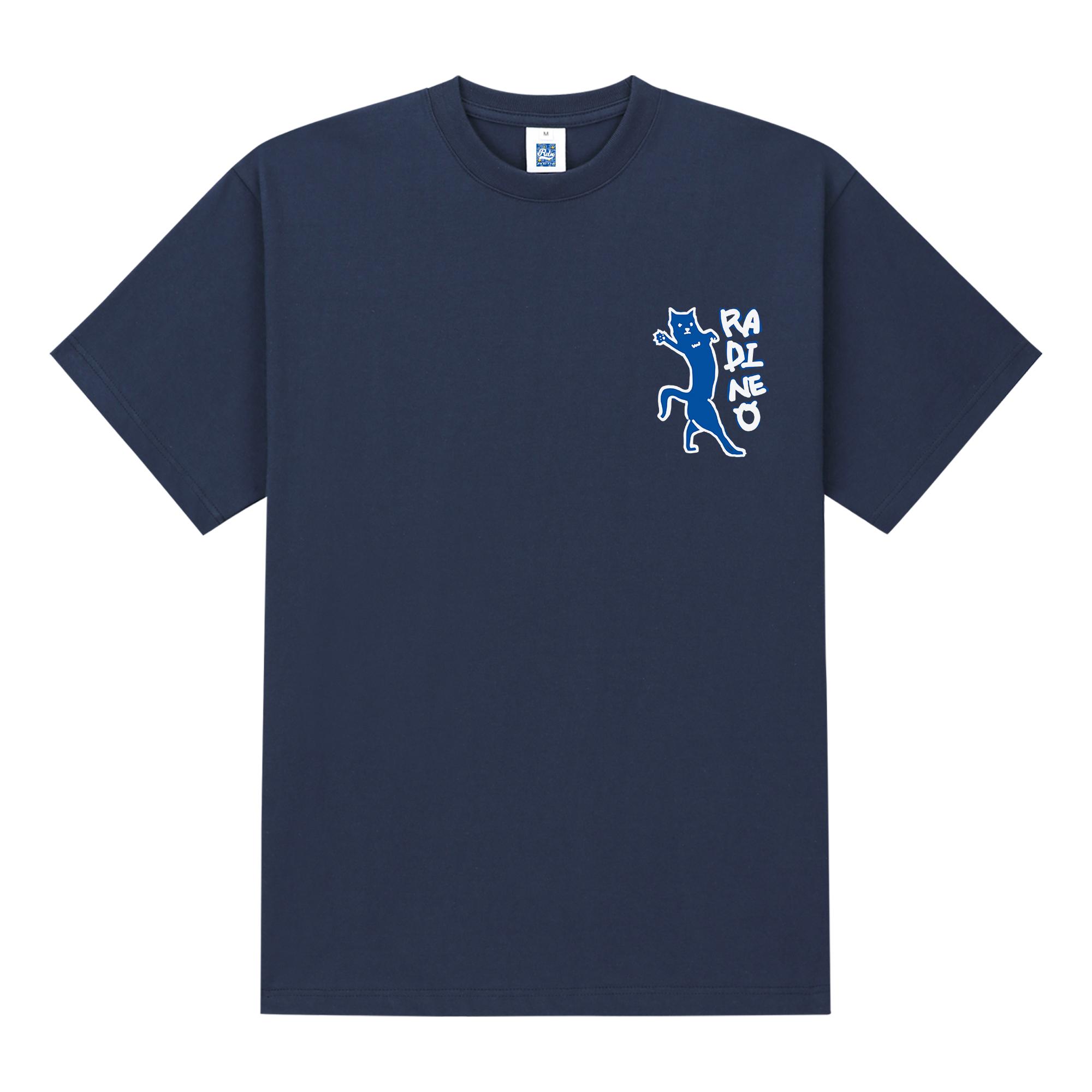 Radineo Meow Short Sleeve T-Shirt Navy L