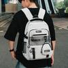 Style Backpack For Men Women Large Capacity Travel Schoolbag With Multiple Compartments