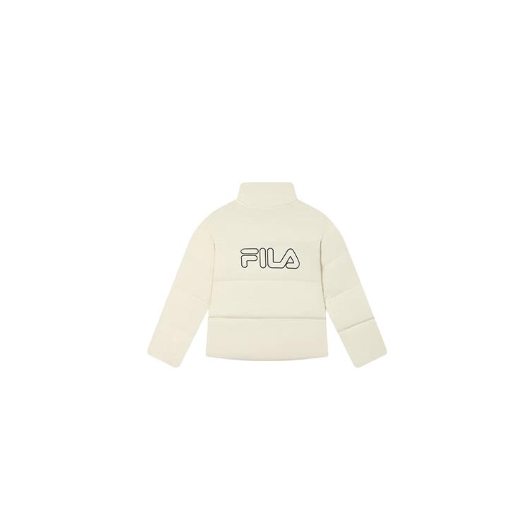 

New FILA Lifestyle Down Jacket Women s Pear Blossom White F51W449904F-IV 170/88A/L