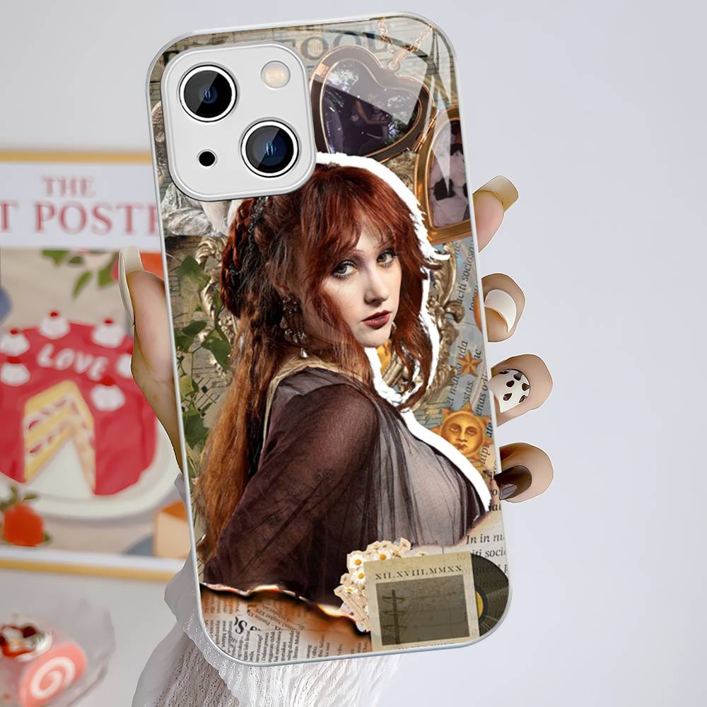 Popular Singer C-Chappell R-Roan Tempered Glass For Iphone 14 13 12 11 Pro Mini XS MAX 14Plus X XS XR Cover
