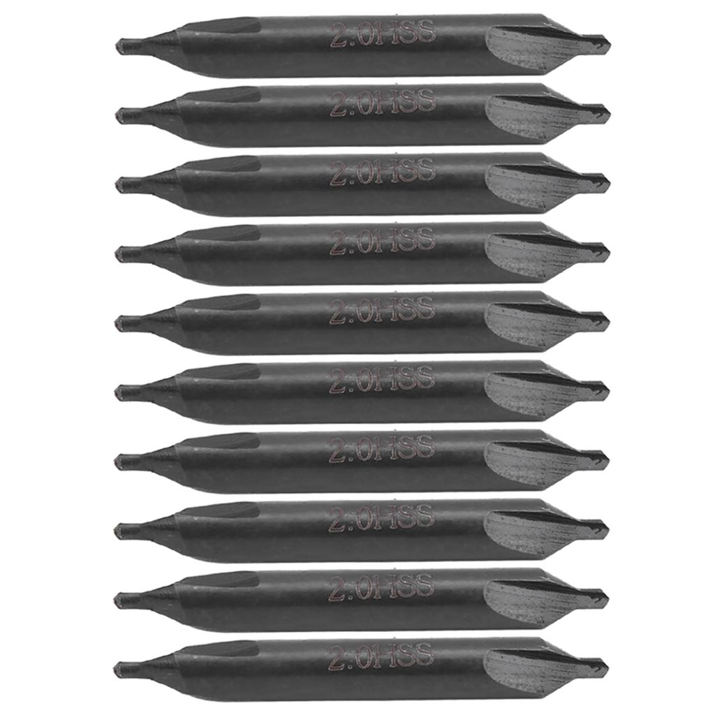 10 Stück Zentrierbohrer Typ A Edelstahl Spezialbearbeitung Industriebedarf 2mm