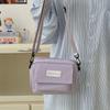 Spring new bag casual simple personalized student messenger bag fashionable shoulder bag casual small square bag