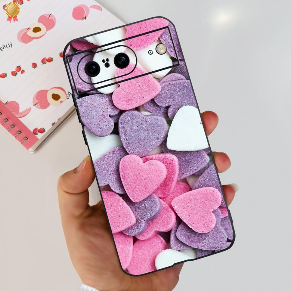 For Google Pixel 8 Pro Case Cute Cartoon Silicone Shockproof Back Cover For Google Pixel 8 Pro 8Pro Phone Case Bumper Funda Capa