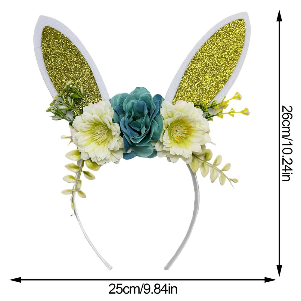 Easter Bunny Headband Adjustable Soft Glitter Cartoon Costume Decoration Adult Kids Party Favor Headband For Cosplay Photo Booth