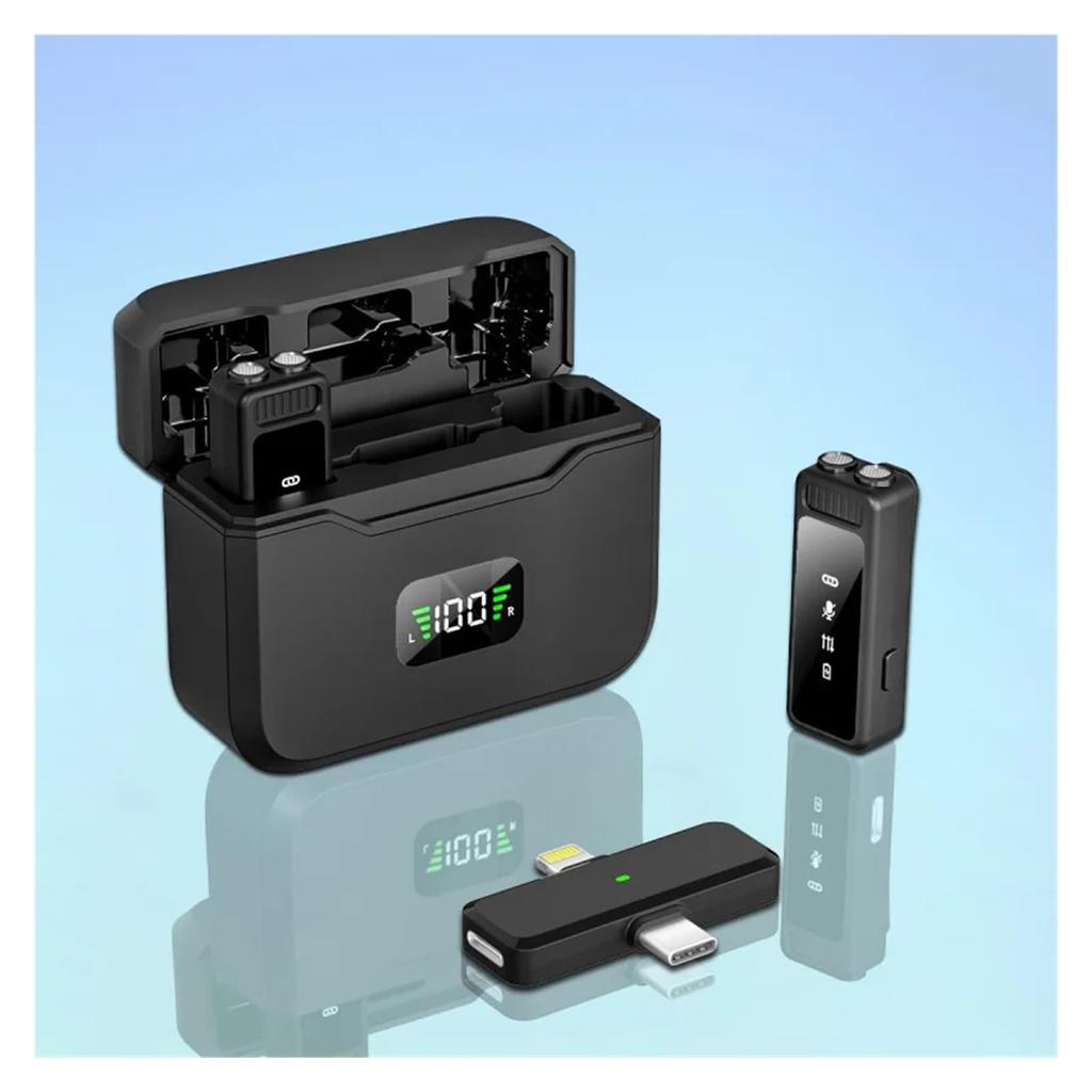 SDBQPO Lavalier Microphone Portable Video Recording Mini Microphone PC Live Game Smartphone Easy to Operate