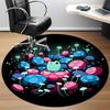 1pc Mushroom Fantasy Office Round Area Rug, Under Office Chairs Bedroom Living Room Home Decor, Room Deco, Available in Various Sizes