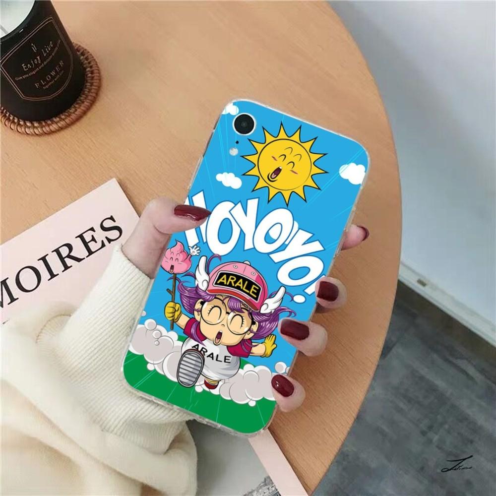 Cartoon Dr Slump Phone Case for iPhone 15 8 7 6 6S Plus X SE 2020 XR XS 14 11 12 13 Mini Pro Max Mobile Case