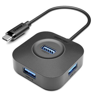 BENFEI USB C USB Hub met 5 Gbps Data Type C USB C Splitter voor Mac Flash Mobiele HDD Hub, 4-Poorts 3.0 Overdracht, MacBook, Pro, iMac, Surface, XPS, Drive,