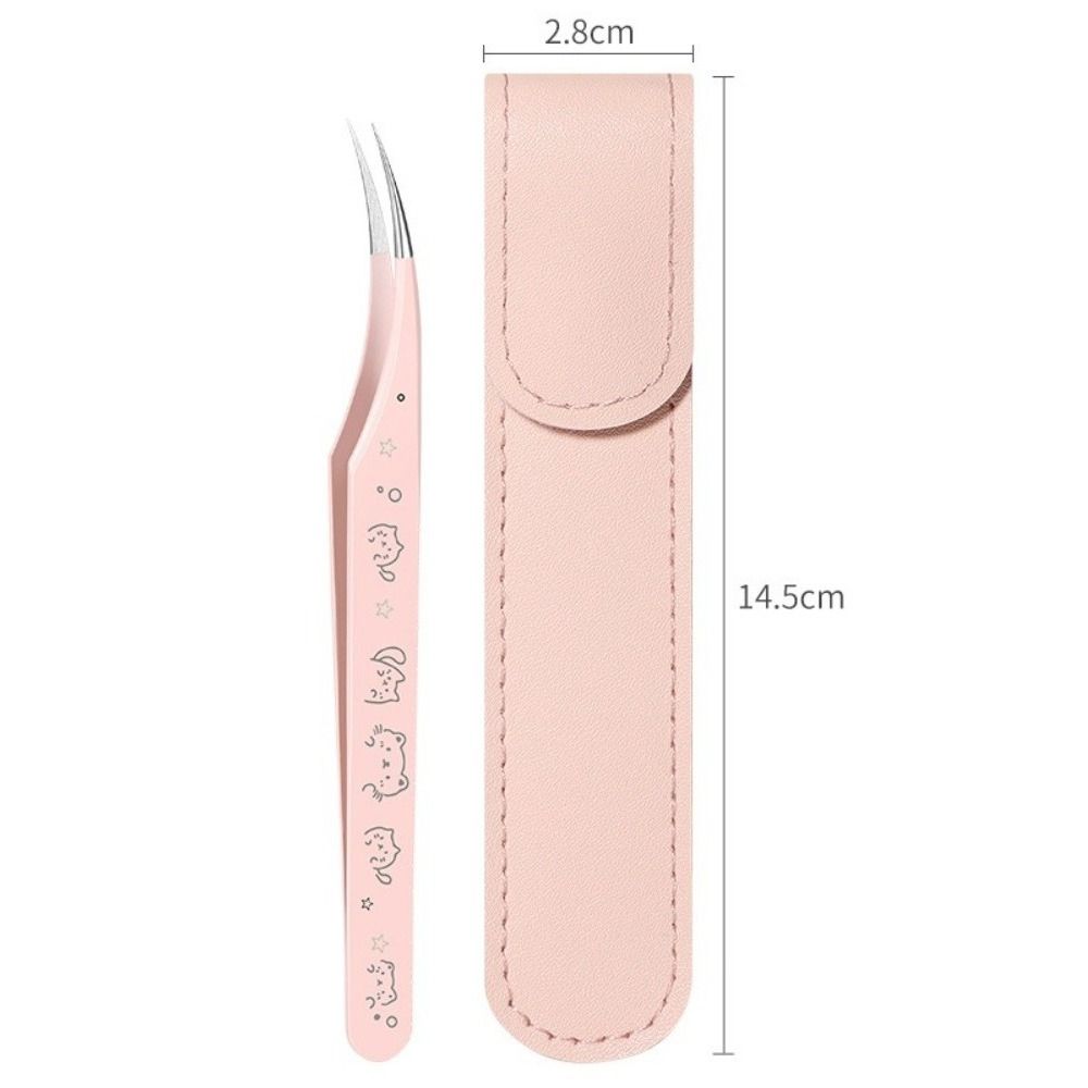 High Precision False Eyelash Tweezers Lashes Extension Tweezer  Miniature Scene Stickers