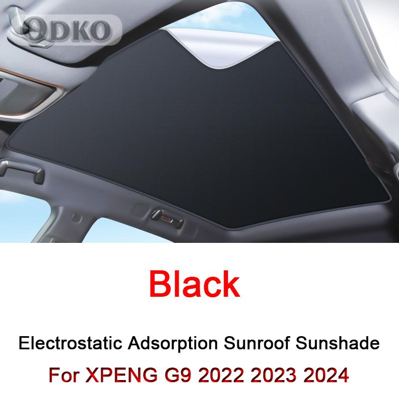 Car Electrostatic Adsorption Sunroof Sunshade Covers For XPENG G9   2024 Heat ulation Skylight Sticker Accessories