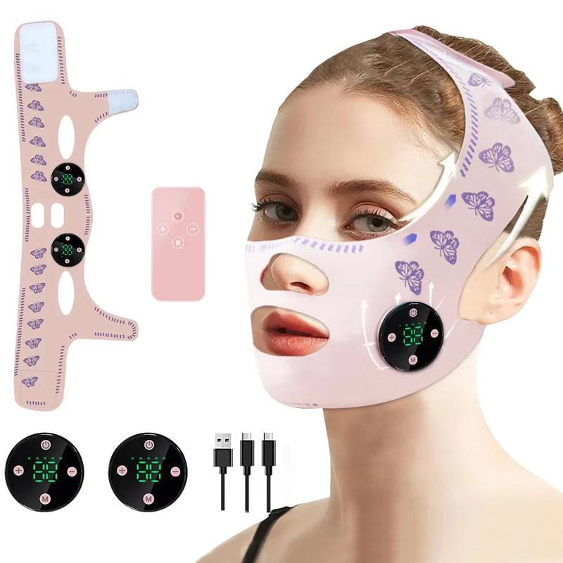 

EMS V-Shape Face Lifting Massager Face Slimming Lift Skin Tightening Anti Wrinkle Reduce Double Chin Cheek Lift Up Belt Faces Beauty Devices