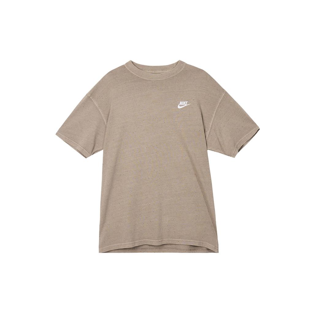 Nike T Shirts Men's Coffee Crew Neck Thin Straight Fit DR7828-040