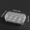 3pcs Outdoor Egg Storage Box with Egg Tray Shockproof and Portable Transparent Plastic Box Egg Protection Shock Absorption Anti Squeezing Storage Box
