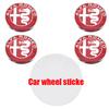 EHJPY1 4pcs 56mm 60mm 65mm alfa romeo 3D Car emblem Wheel Center Hub auto Rim refit dust-proof badge covers sticker styling accessories