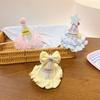 Birthday Hat Three-Dimensional Star Decoration Plaid Mesh Lace Princess Style Headwear Party Hair Accessory Photo Prop