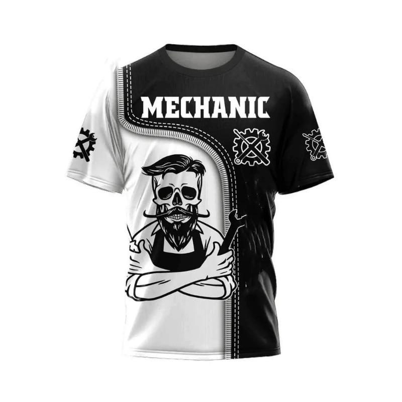 Men's Fashion 3D Printed Men's T-Shirt Round Neck Short Sleeve Trendy Street Wear