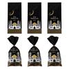 100pcs/set Mubarak Bags Plastic Cookie Candy Bag Ramadan Kareem Decor Islamic Muslim Party Supplies Eid Al-fitr Decor