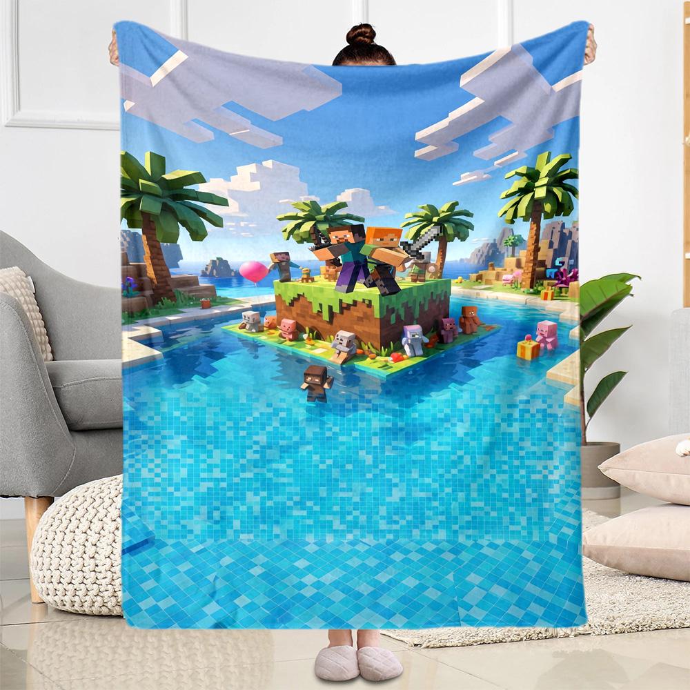 Minecraft 41 Blanket Soft & Cozy Suitable for Sofa Couch Office Chair for All Seasons Warmthful Decor Birthday Christmas Gift Blanket