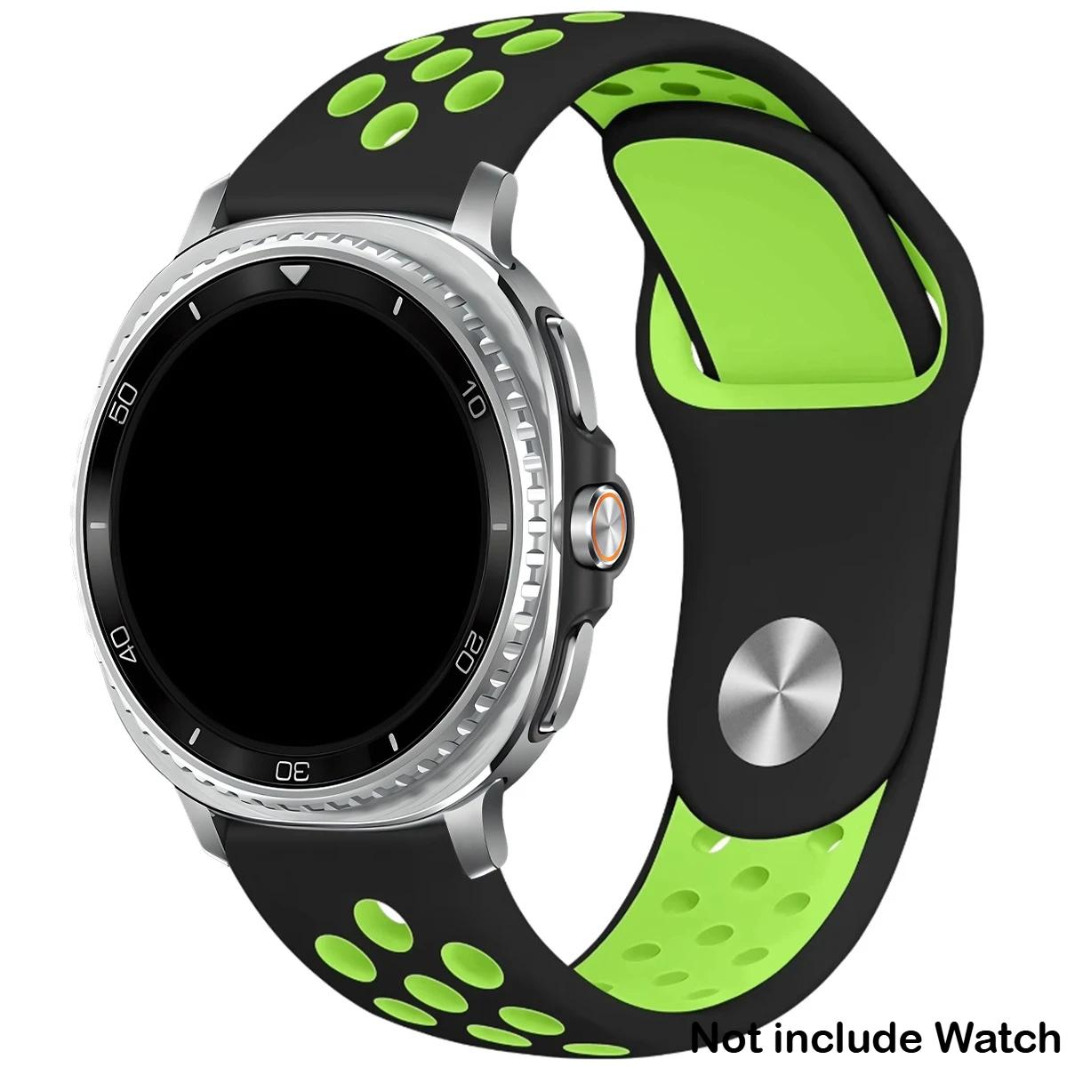 

Силиконовый ремешок для Samsung Galaxy Watch 8 40 мм 44 мм/8Classic ремешки дышащий спортивный браслет correa для Galaxy Watch Ultra Watch 8 Classic 46mm