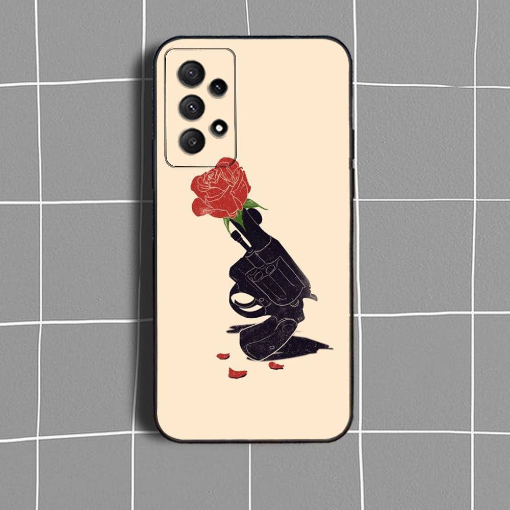 G-Graffiti A-Artist Banksy-S Phone Case For Samsung Galaxy A 91,80,73,72,71,53,52,51,22,5G Shockproof Soft Black Cover